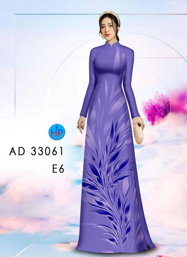Vải Áo Dài Hoa In 3D AD 33061 11